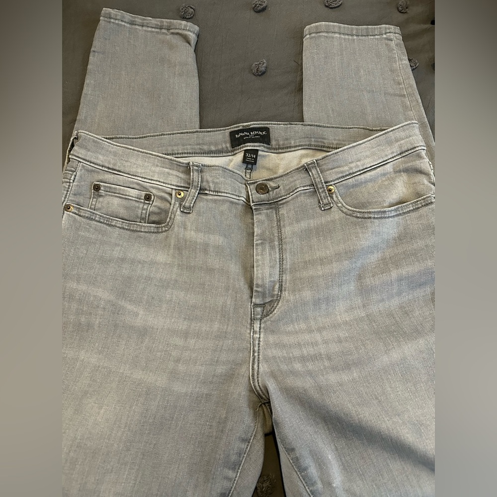 Banana Republic Factory sculpt grey skinny jean sz 14/32